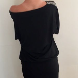 White House black Market blouson/bodycon dress